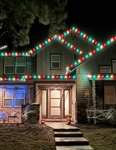 Holiday Lights installation example