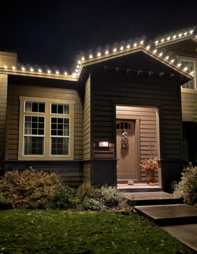 Holiday Lights installation example