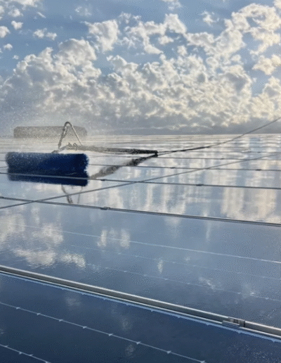 cleaning with deionized water